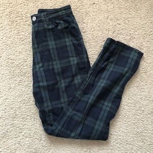 Plaid pants Brandy melville